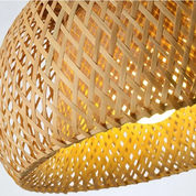 Lanterna de bambu 30cm luminária natural rattan vime e27 led lustres tecidos à mão abajures luminária pendurada luz