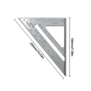Trípode britânico de 7 polegadas, transferidor de ângulo de alumínio para marceneiros, ferramentas de carpinteiro, ângulo reto de couro grosso de 90 graus