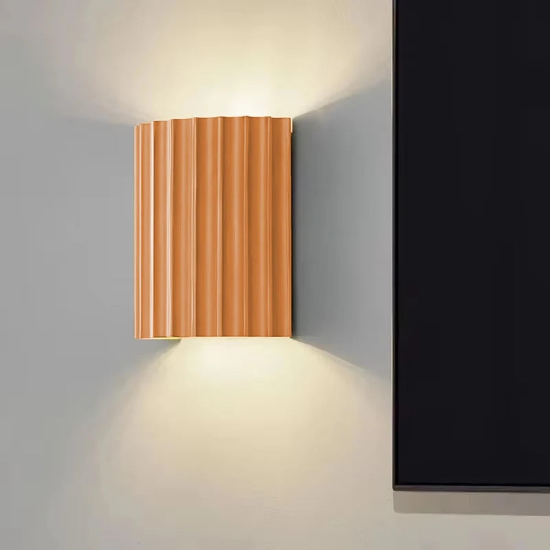 Macaron conduziu a lâmpada de parede resina decoração para casa luminárias luz parede luxo decoração para casa arandela para sala estar cabeceira corredor lâmpada