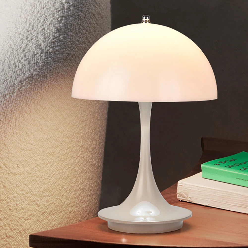 Candeeiro de mesa cogumelo dinamarquês, nórdico, moderno, high-end, carregamento atmosférico, quarto, cabeceira, sala de estar, luz decorativa