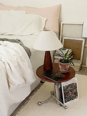 Luminária de mesa retrô de madeira sólida, decoração interna, atmosfera, quarto, cabeceira, sala de estar, chá, estudo