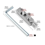 Extrator universal para quebra de tubulação de água, multi especificação, extrator de fio, torneira de água, removedor de parafuso, válvula angular, ferramentas de reparo