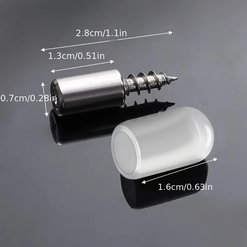 Parafusos auto-roscantes para gabinete, suporte laminado, suporte laminado, parafuso de rosca integrado, suporte de prateleira, 20 PCs, 40PCs