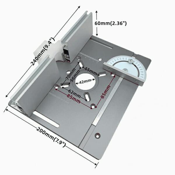 Placa InvertRouter Pro para Tupia Manual e Coluna Invertida Fixação Ajustável - Akada Brasil