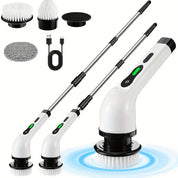 Escova de Limpeza Elétrica 3 em 1 Multifuncional Recarregável - CleanFlex