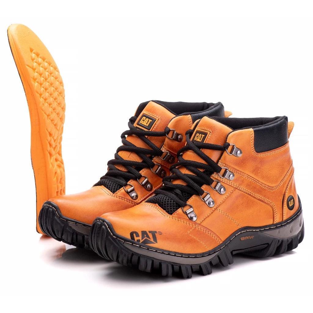 Bota Adventure Comfort Masculina Cat em Couro com Palmilha em Gel - Akada Brasil