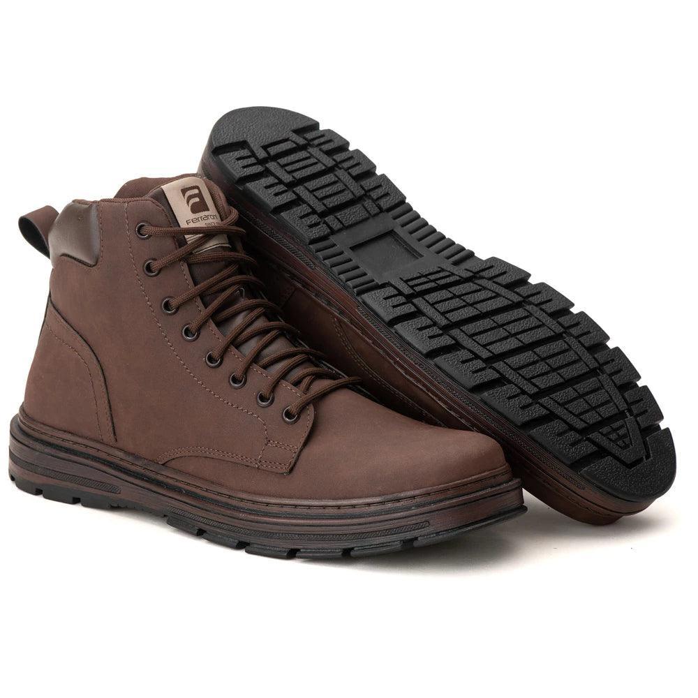 Bota Coturno EcoStep Masculino Com Ziper e Solado de Borracha Costurado Antiderrapante - Akada Brasil