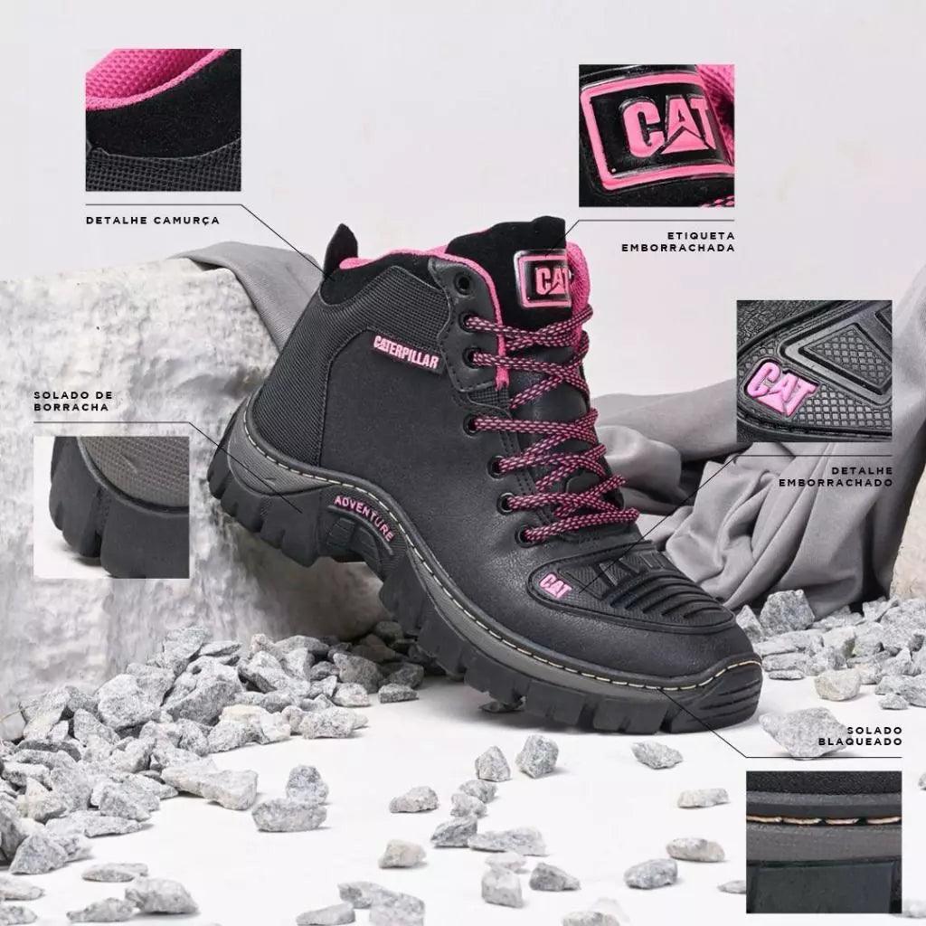 Bota Feminina Adventure Coturno Motoqueira com Palmilha Gel - Akada Brasil