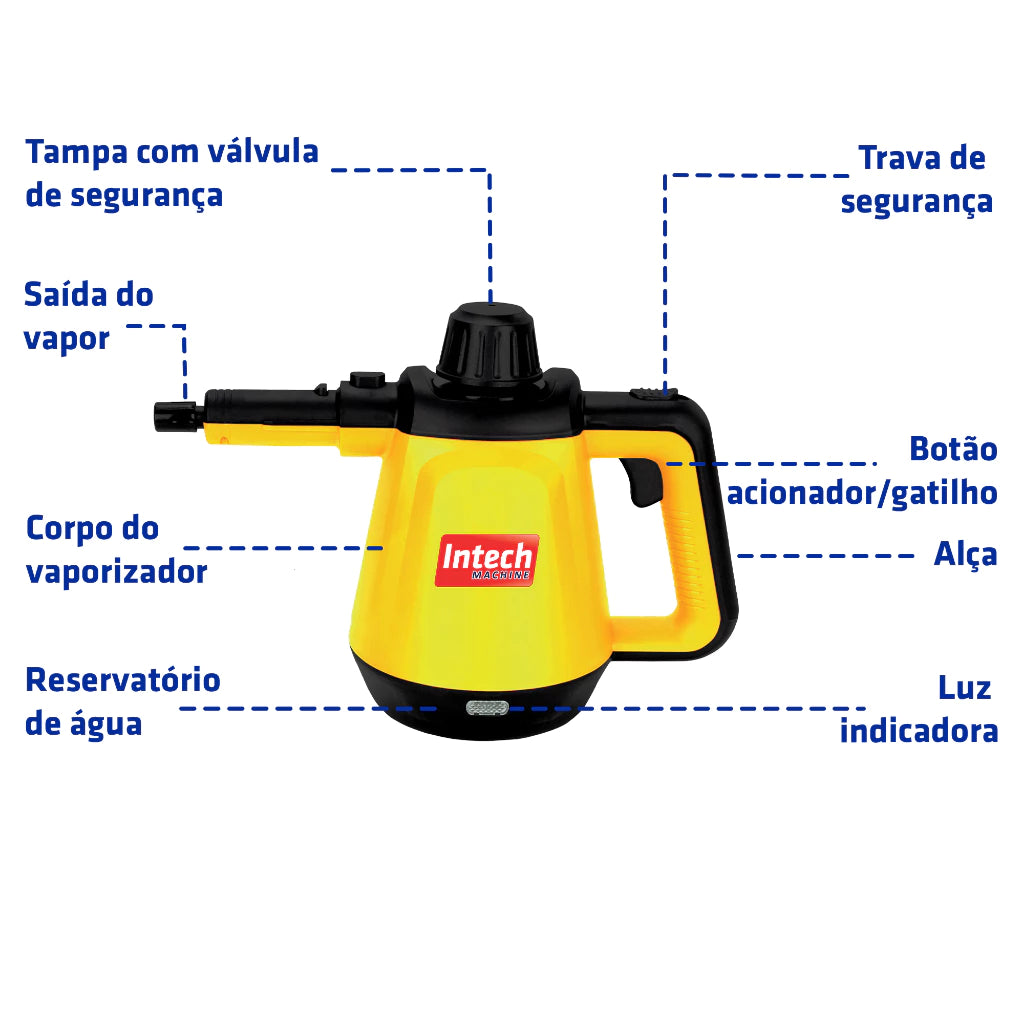 Vaporizador Higienizador Akada 1200W – Limpeza Profunda e Rápida
