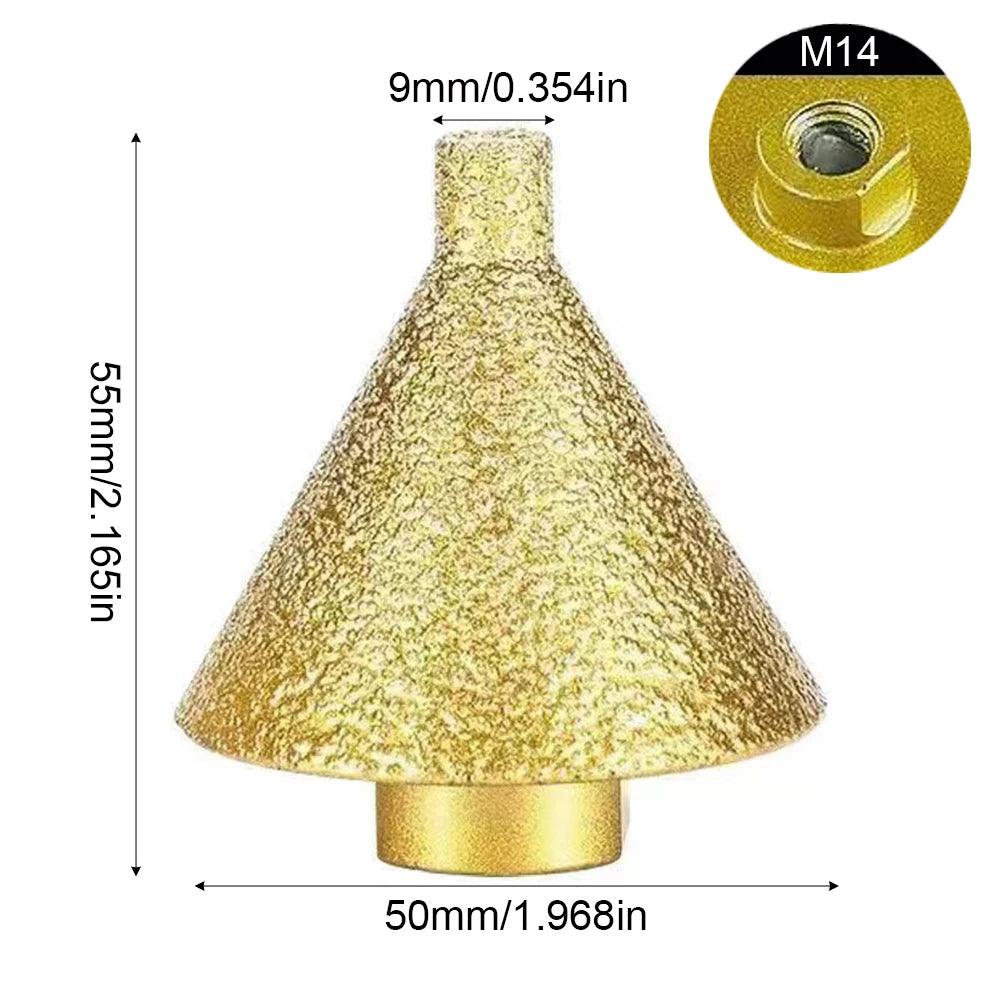 Broca Diamantada Chanfradora M10/M14 – Perfuração, Polimento e Acabamento Profissional em Pedra - Akada Brasil