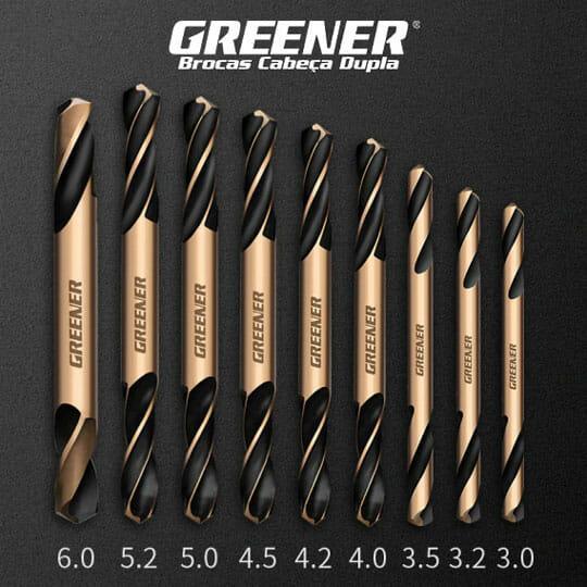 Kit 9 Brocas Cabeça Dupla Greener - Akada Brasil