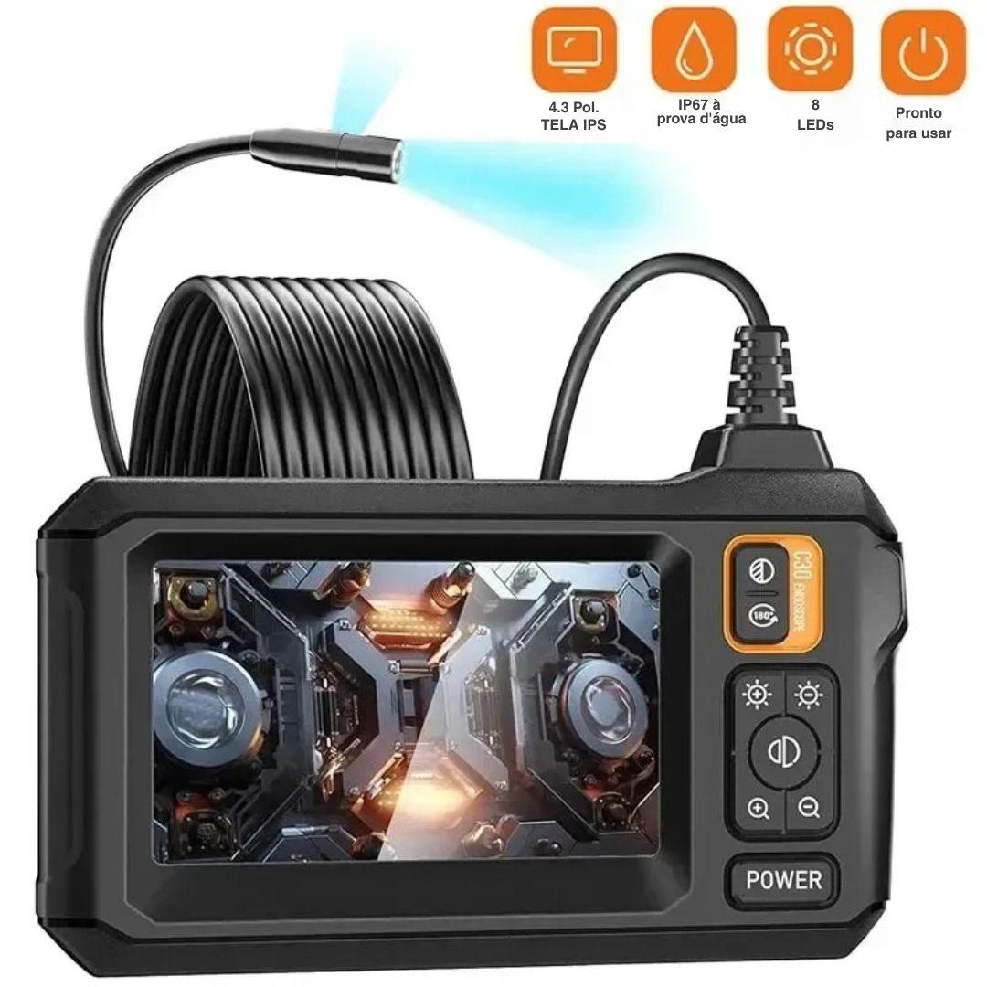 Câmera Endoscópica Full HD 1080P com Tela IPS e Proteção IP67 - Akada Brasil