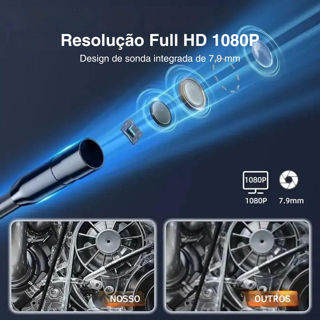Câmera Endoscópica Full HD 1080P com Tela IPS e Proteção IP67 - Akada Brasil