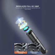 Câmera Endoscópica Full HD 1080P com Tela IPS e Proteção IP67 - Akada Brasil
