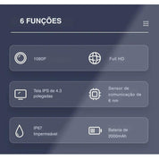 Câmera Endoscópica Full HD 1080P com Tela IPS e Proteção IP67 - Akada Brasil