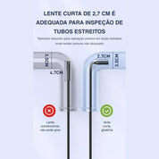 Câmera Endoscópica Full HD 1080P com Tela IPS e Proteção IP67 - Akada Brasil