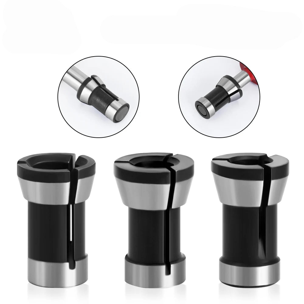 Conjunto de Pinças para Tupia Laminadora - 6mm, 8mm, 6.35mm - Akada Brasil