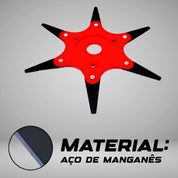 Disco de Corte para Roçadeira Universal com 6 Lâminas - Akada Brasil