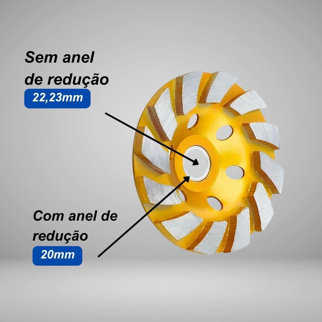 Disco Desbaste Diamantado Concreto Esmerilhadeira Mármore - MaxDisc - Akada Brasil