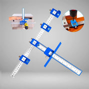 Esquadro Guia Gabarito De Precisão Para Furação E Puxador De Gavetas Corrediças - Akada Brasil