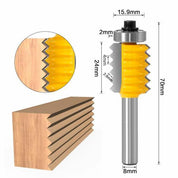 Fresa de 8mm x 24mm para fazer junção em madeira - RouterZig - Akada Brasil