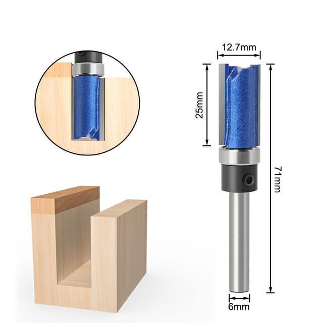 Fresa Reta Haste 6mm com Rolamento – RouterSmall - Akada Brasil