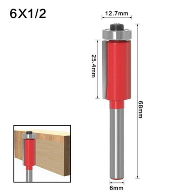 Fresa Reta Longa de 6mm com Rolamento – RouterLong - Akada Brasil