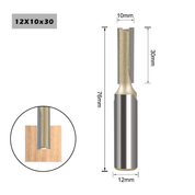 Fresa Reta para Tupia Haste de 12mm - StraiRouter - Akada Brasil