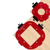 Gabarito 4 em 1 para Tupia Raio de Canto R10 - R50 com Alta Precisão - Akada Brasil