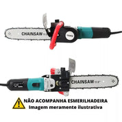 Kit Adaptador de Motosserra para Esmerilhadeira Angular - Lâmina de Aço - Akada Brasil