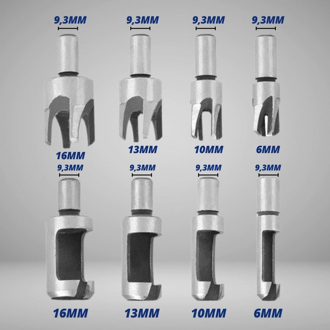 Kit Brocas Para Fazer Cavilha Tapa Furo Plugdrill - Akada Brasil