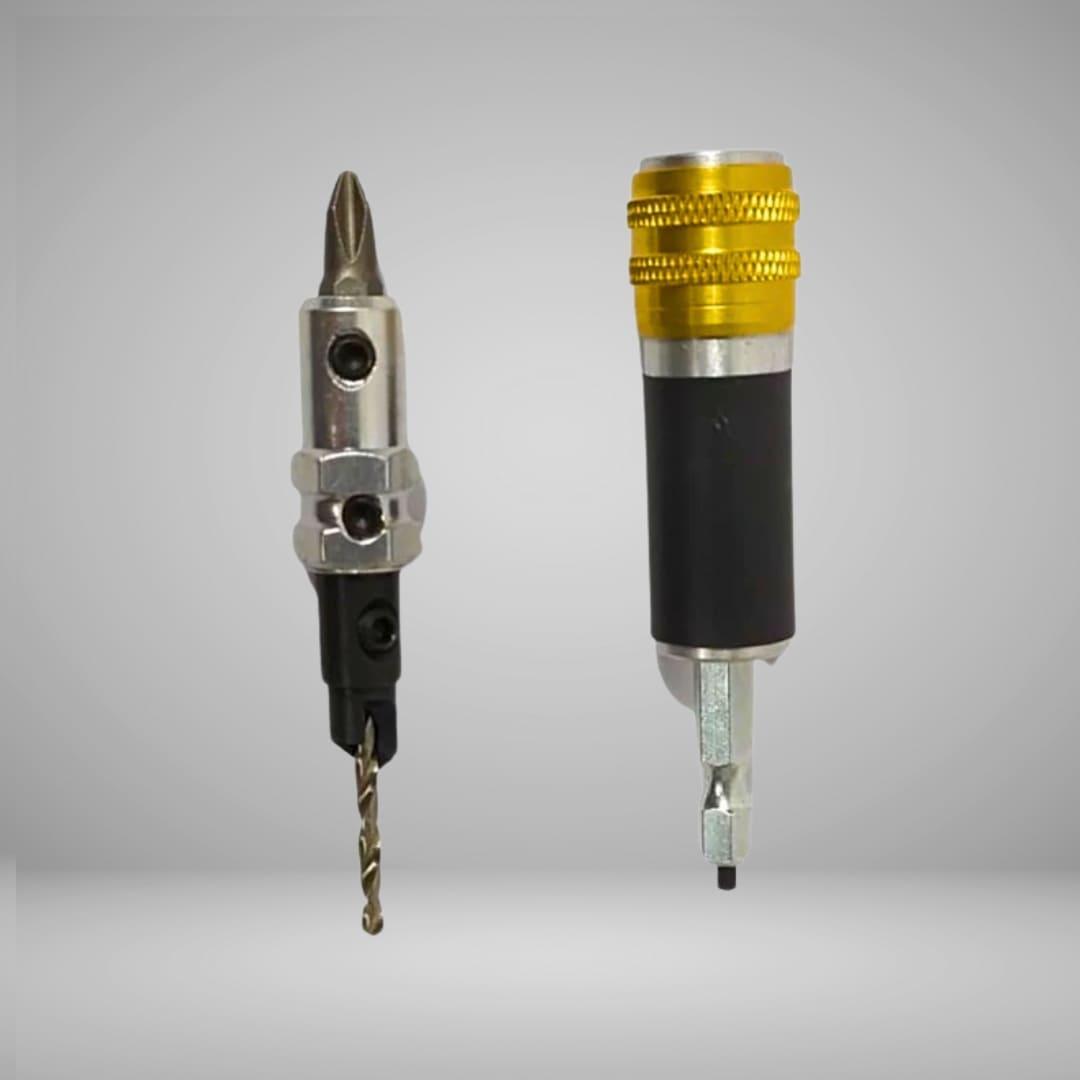 Kit de Broca com Escareador 3mm x 8mm com Troca Rápida para PH2 - Akada Brasil