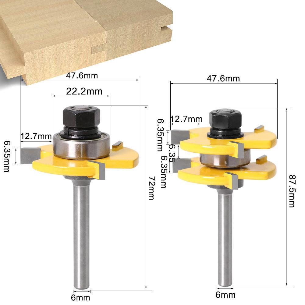 Kit Fresas de 6mm para fazer Encaixes - JoinRouter - Akada Brasil