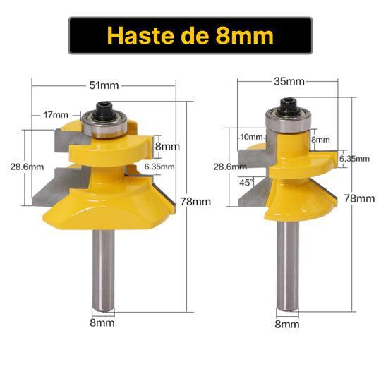 Kit Fresas de 8mm para Porta Mexicana – RouterMexican - Akada Brasil