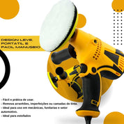 Kit Polidor Politriz Lixadeira Angular Automotiva - ProFlex - Akada Brasil