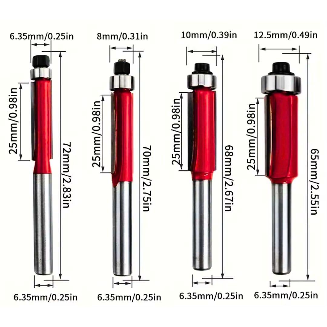 Kit Router Premium de Acabamento em Madeira 4 Peças - Akada Brasil