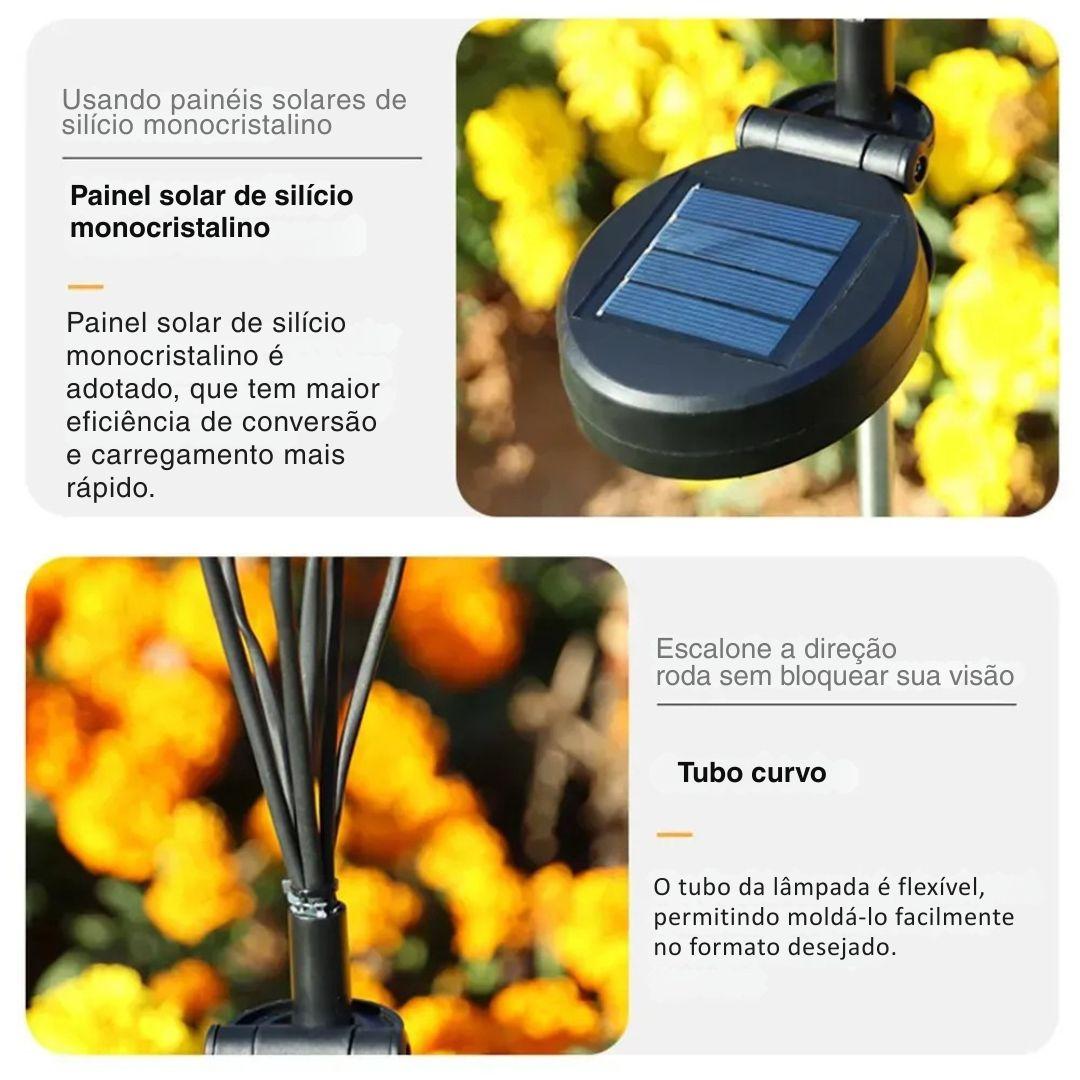 Lâmpada Solar LED para Jardim - 6/8/10 Luzes - Akada Brasil
