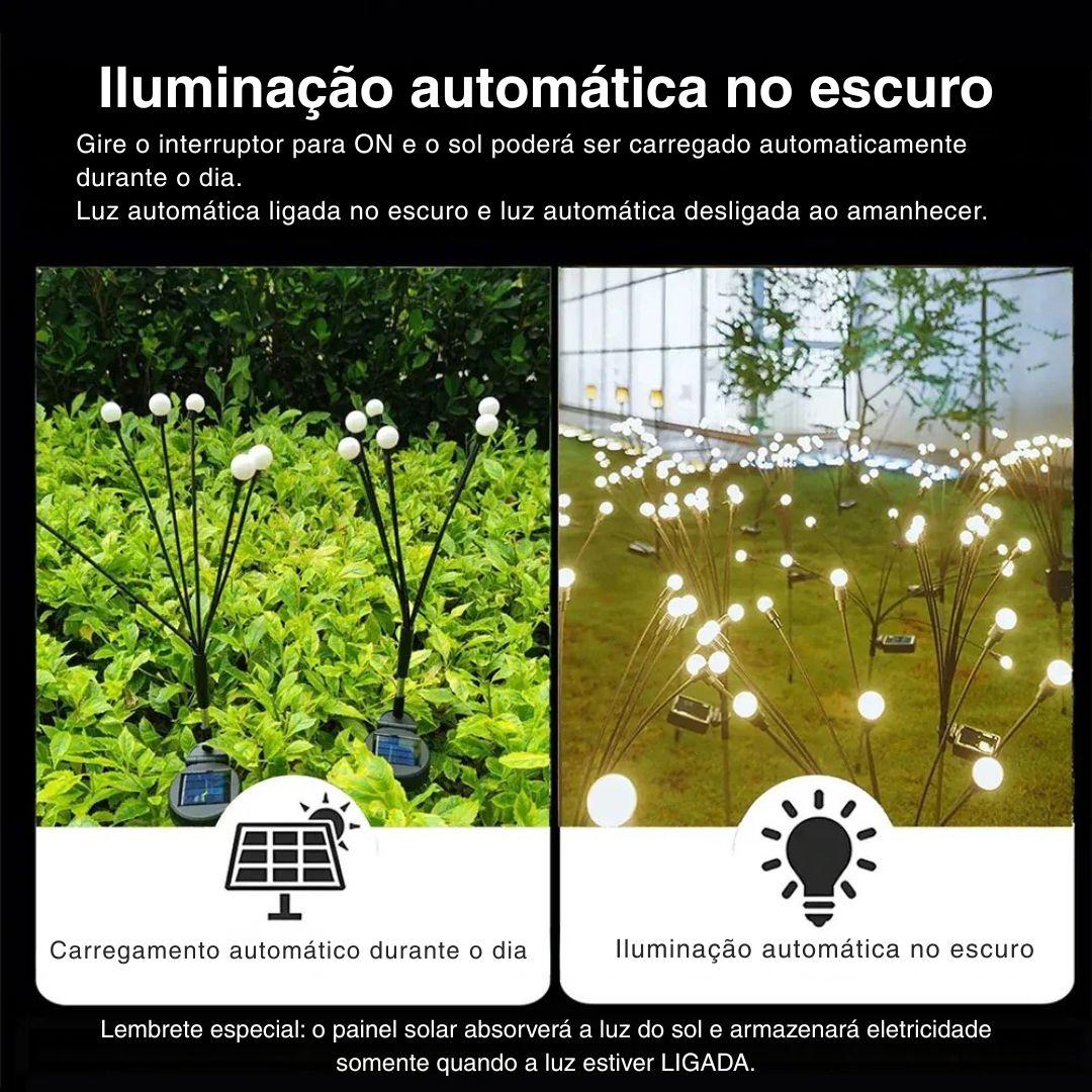 Lâmpada Solar LED para Jardim - 6/8/10 Luzes - Akada Brasil