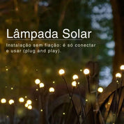 Lâmpada Solar LED para Jardim - 6/8/10 Luzes - Akada Brasil