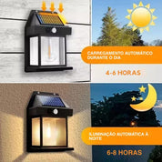 Luminária Solar de Parede com Sensor de Movimento - Akada Brasil