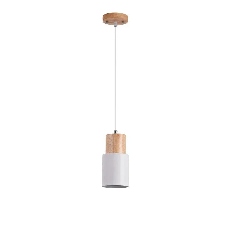 Luminária Pendente Minimalista Madeira Akada