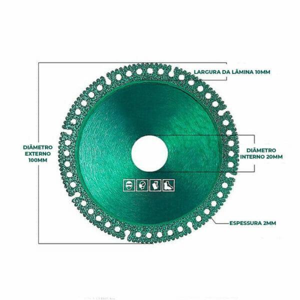 Disco Multimaterial MultiDisc para Cerâmica, Mármore, Alumínio, Madeira - Akada Brasil