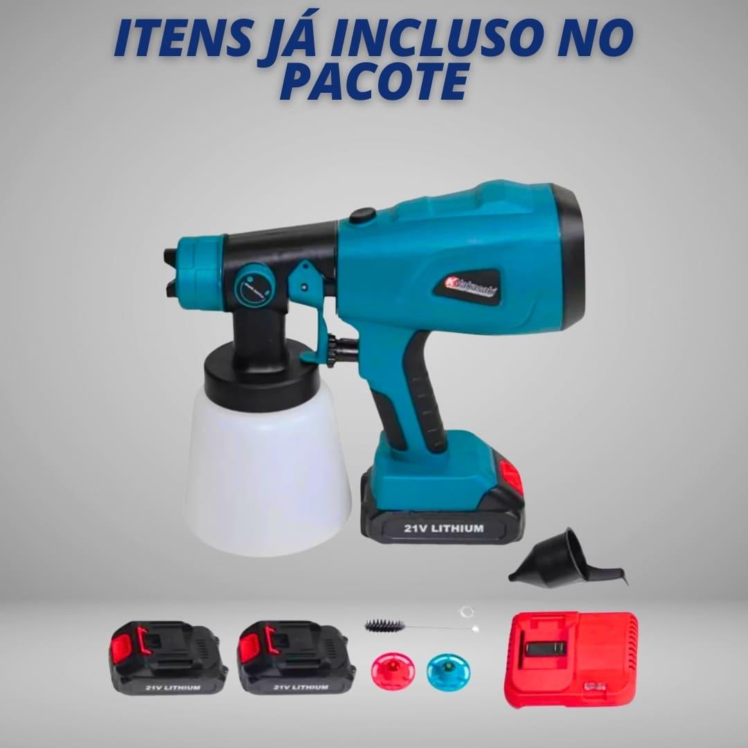 Pistola de Pintura a Bateria para Madeira e Paredes – PaintPower - Akada Brasil