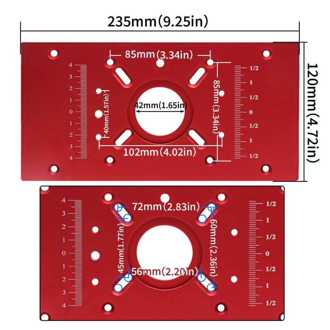 Placa InvertRouter Lite com Elevação da Tupia Manual Invertida - Akada Brasil