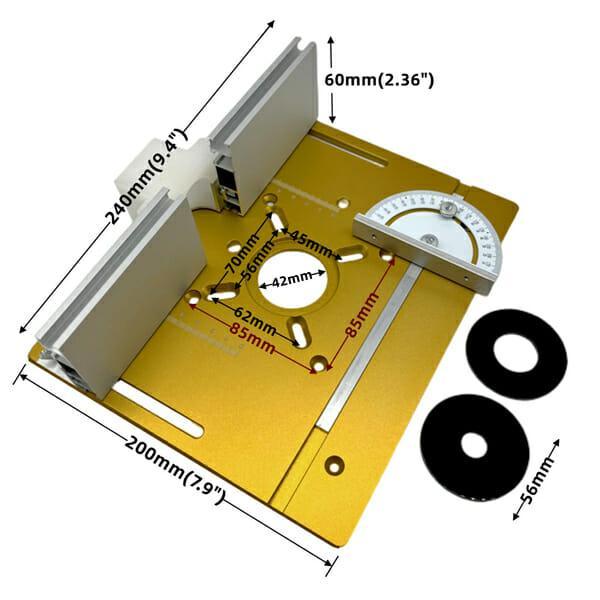 Placa InvertRouter Pro Gold para Tupia de Manual e Coluna Fixação Ajustável - Akada Brasil