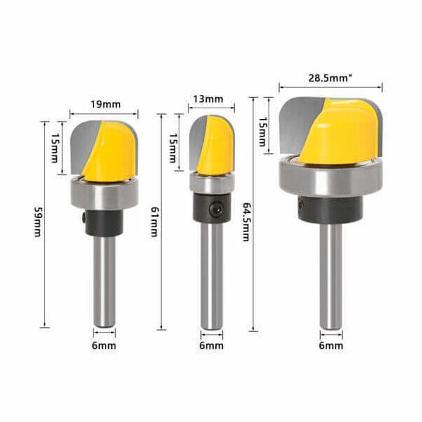 Kit Fresas 6mm Para fazer Tigela, Bandeja - RouterPro