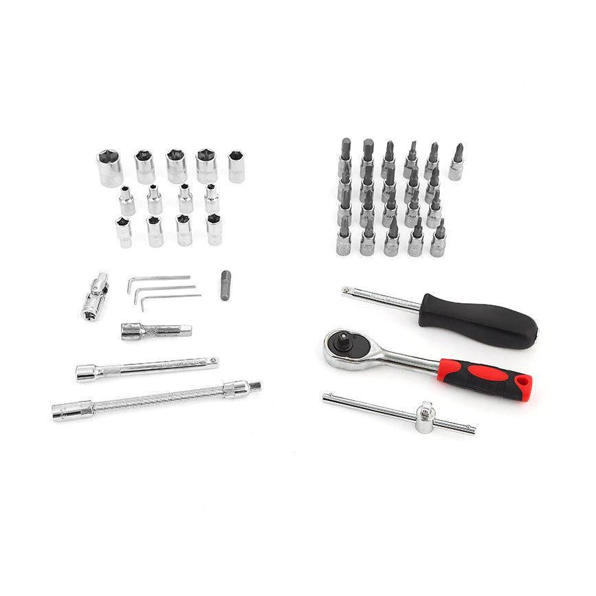 Kit de Ferramentas 46 Peças com Soquetes e Catraca Reversível - Akada Brasil